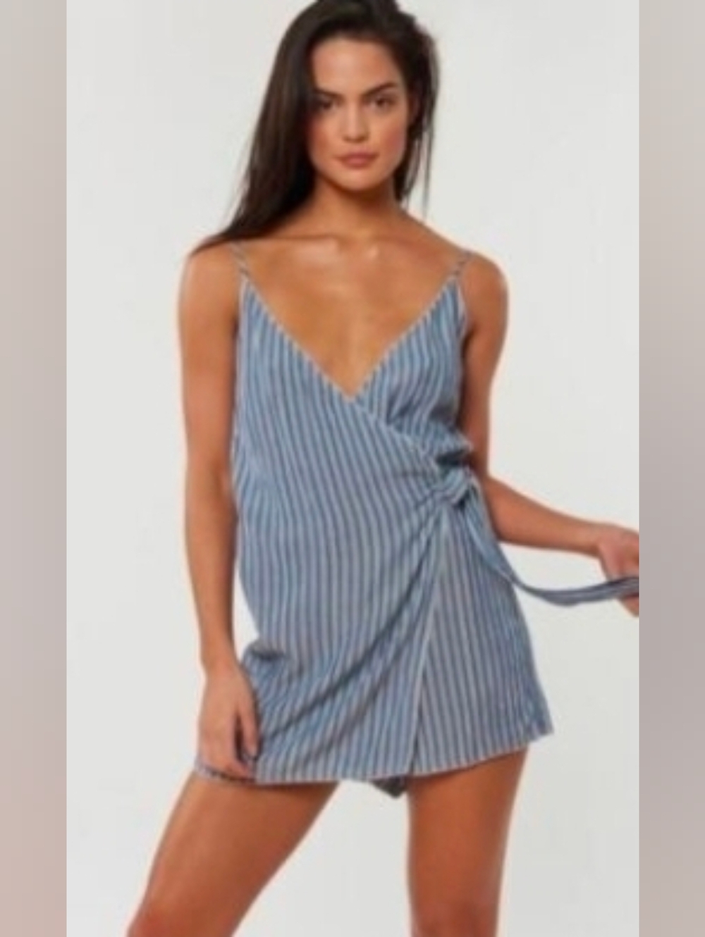 Red Carter Malia Striped Romper